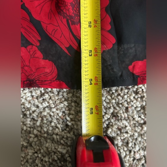 FORE Women’s Black Red Midi Dress. Size S. Floral Poppy Print. Lined. Gorgeous! - Picture 12 of 14